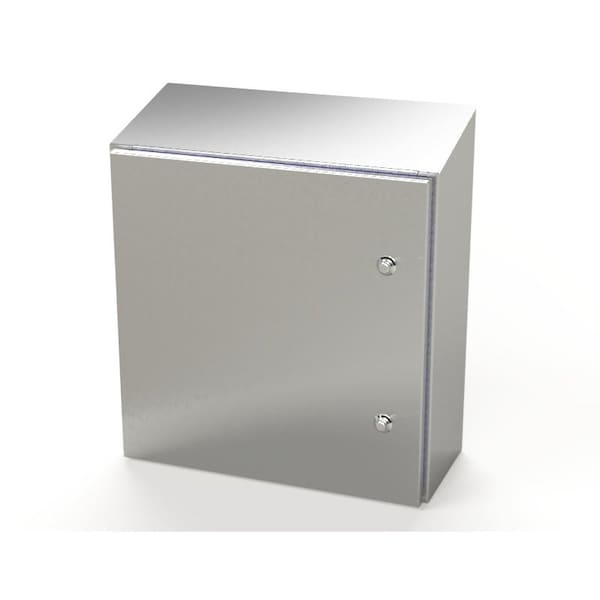 1/4 Turn Latch Electrical Enclosures, 20 in H, 8 in D, 20 in W, NEMA 3R, 4, 4X, 12, 13